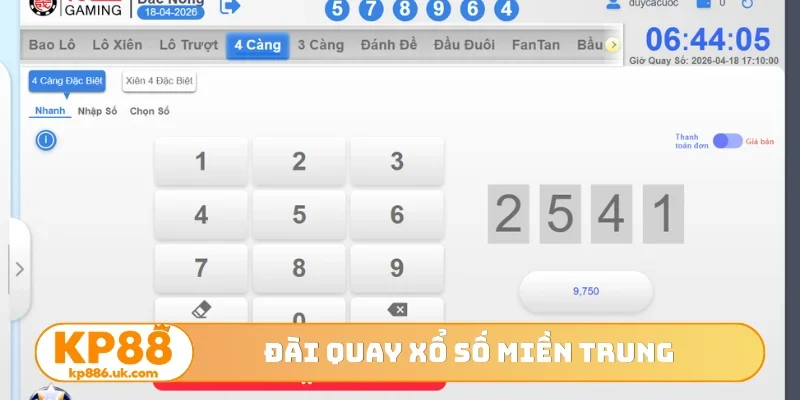 Đài quay xổ số miền Trung